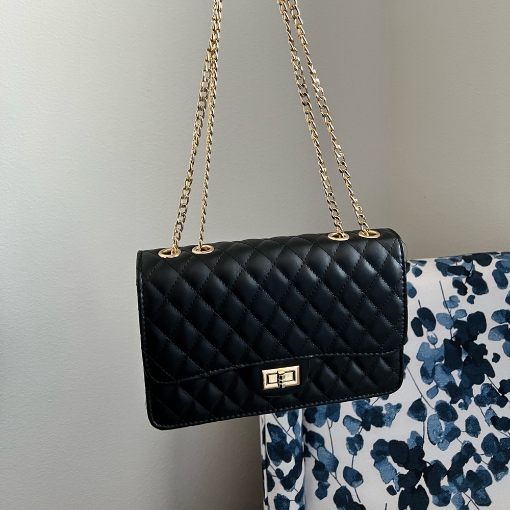 NWT Quilted Handbag (1 Black, 1 Taupe)